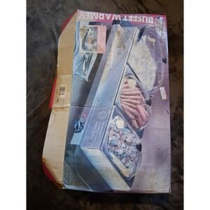 Nostalgia Electrics 3-Station Stainless Steel Buffet Warmer Adjustable Temp